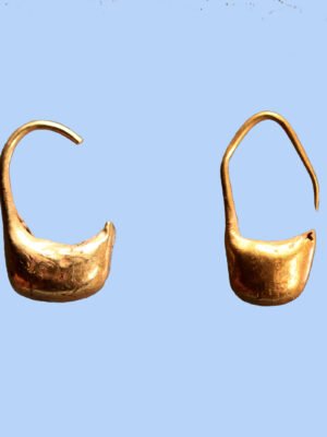 Pair of Phoenician Electrum Earrings
