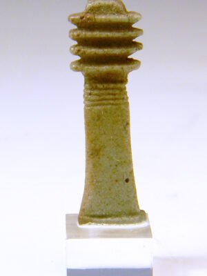 Egyptian Faience Djed Pillar Amulet