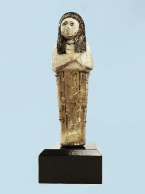 Egyptian Polychrome Limestone Shabti