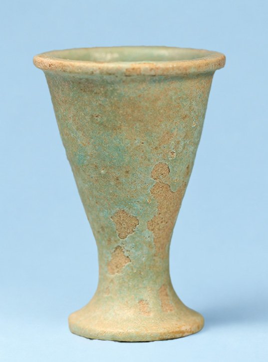 Egyptian Faience Cosmetic Cup – view 2