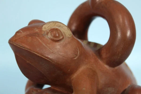 Moche Stirrup Vessel: Tadpole – view 7