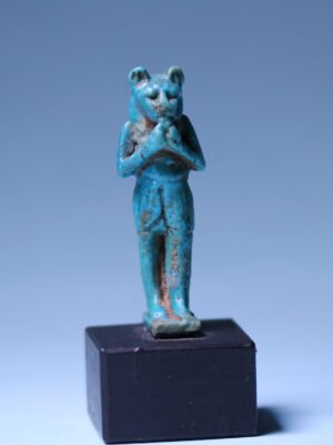 Egyptian Faience Amulet of Mayhes