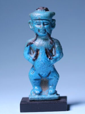 Egyptian Faience Pataikos Amulet