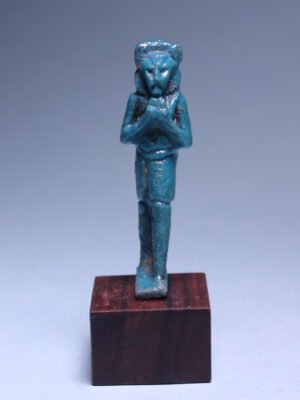 Egyptian Faience Mayhes Amulet