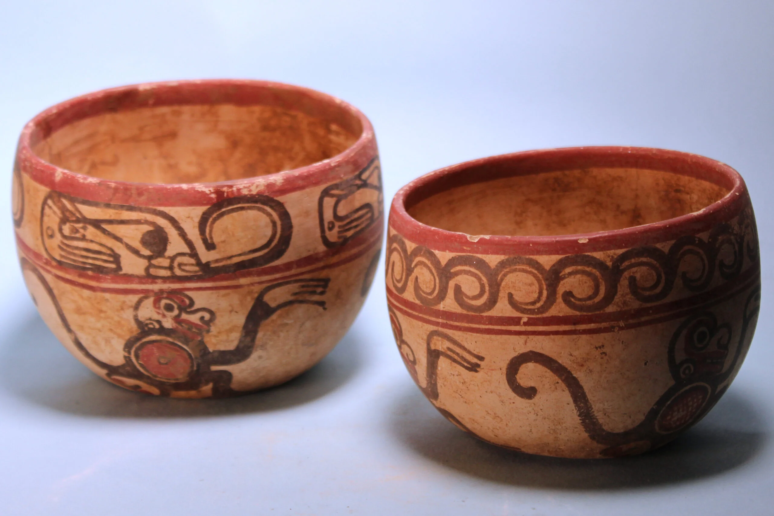 Maya Pair of Bowls with Monkeys – view 2