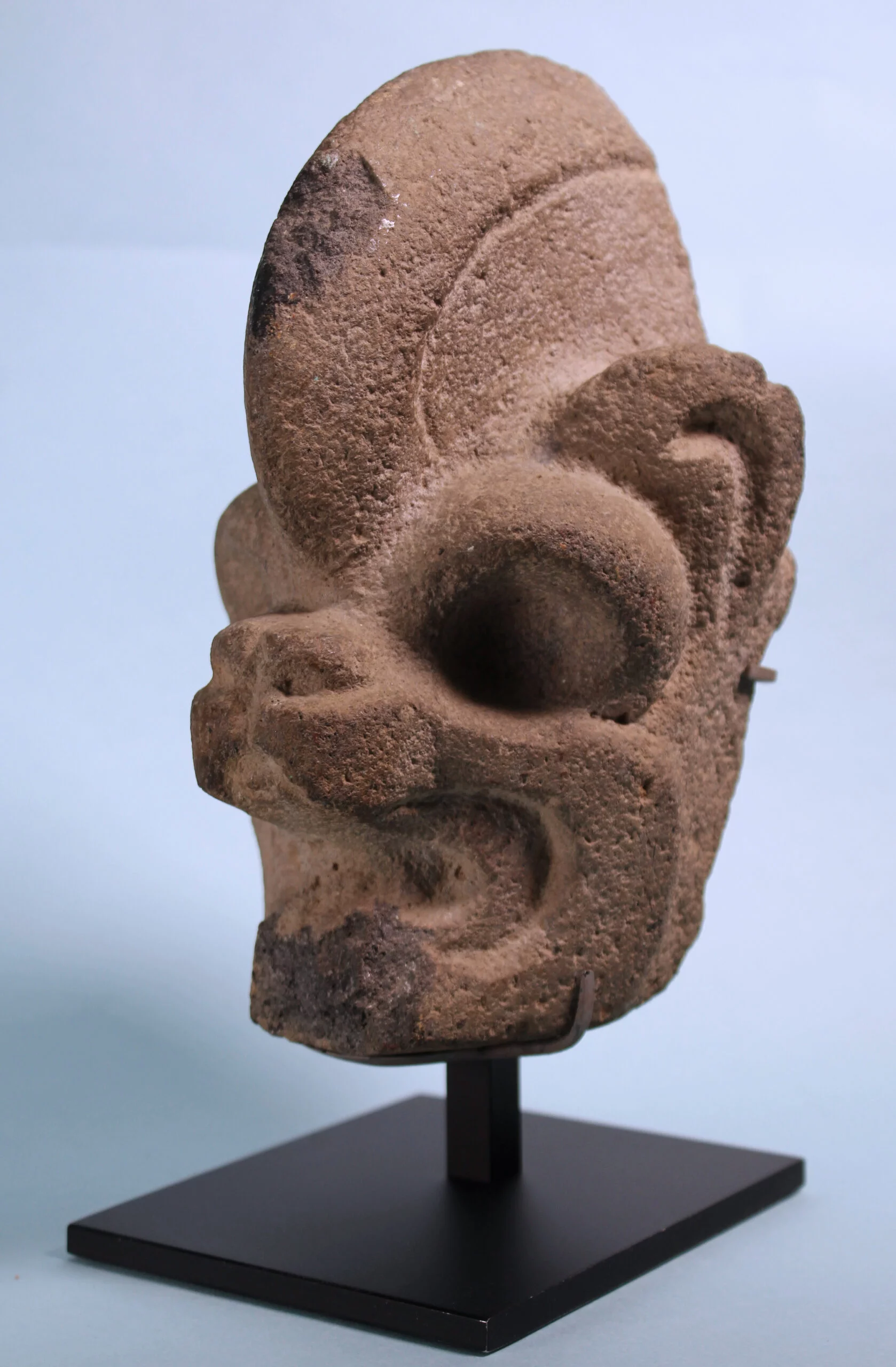 Veracruz Stone Jaguar Head Hacha – view 2
