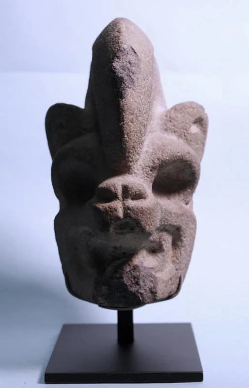 Veracruz Stone Jaguar Head Hacha – view 5