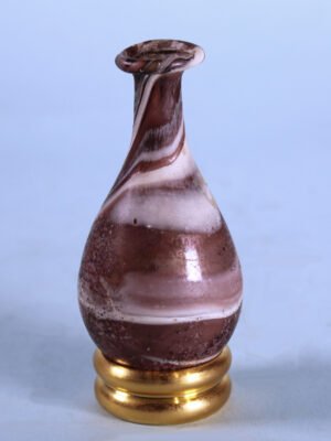 Roman Marbled Glass Bottle