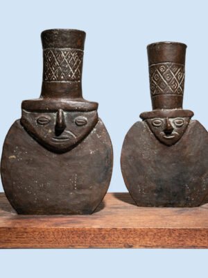 Two Moche Copper Vessels
