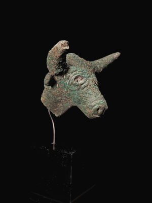 Hittite Copper Head of a Bull