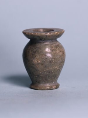 Egyptian Gray Marble Kohl Vessel