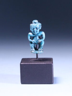 Egyptian Faience Pataikos Amulet