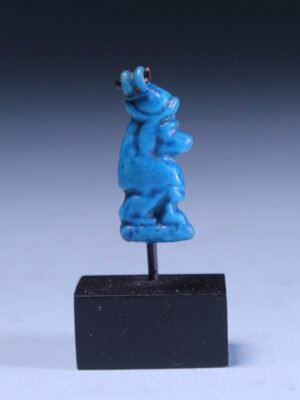 Egyptian Faience Baboon Amulet