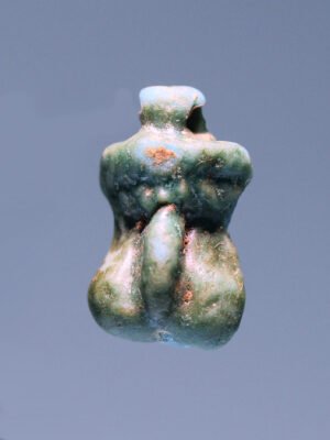 Roman-Egyptian Faience Phallic Amulet