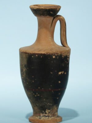 Attic Greek Black Glazed Lekythos