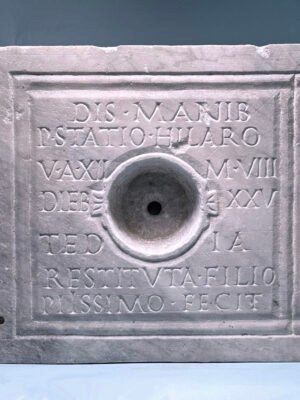 Roman Marble Cinerarium Lid