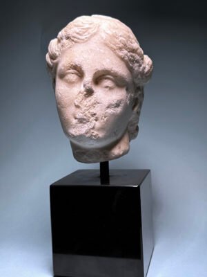 Greek Marble Head of Apollo