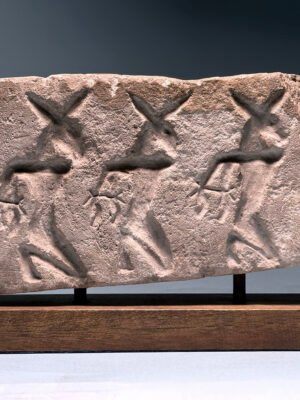 Egyptian Limestone Relief of Captives